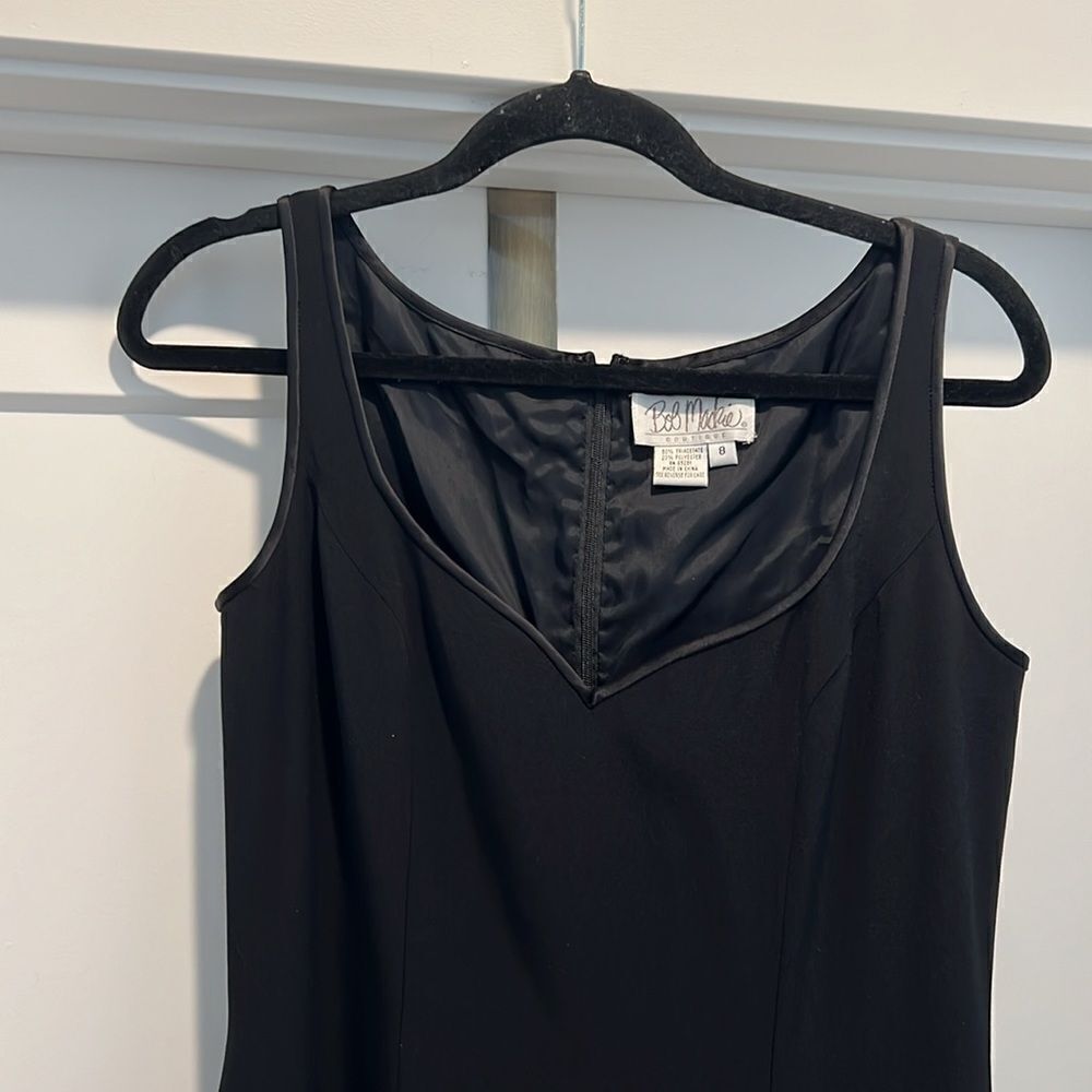Vintage Bob Mackie Boutique V Neck Sleeveless Cocktail Dress - Picture 3 of 9